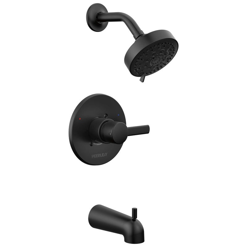 Peerless PTT188792-BL Tub and Shower Trim Kit Tub & Shower, Matte Black - Image 1